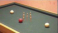 Anfangsball vom Billard Kegeln