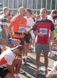 Noch einen Apfel vor dem Start