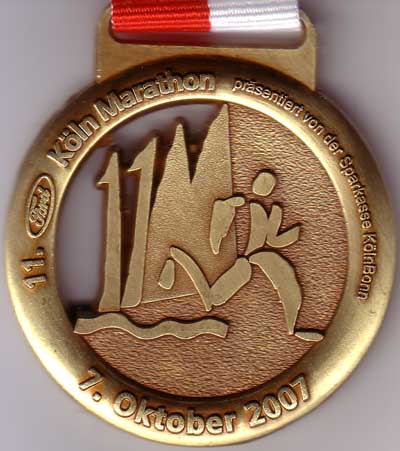 Urkunde K&ouml;ln-Marathon 2007